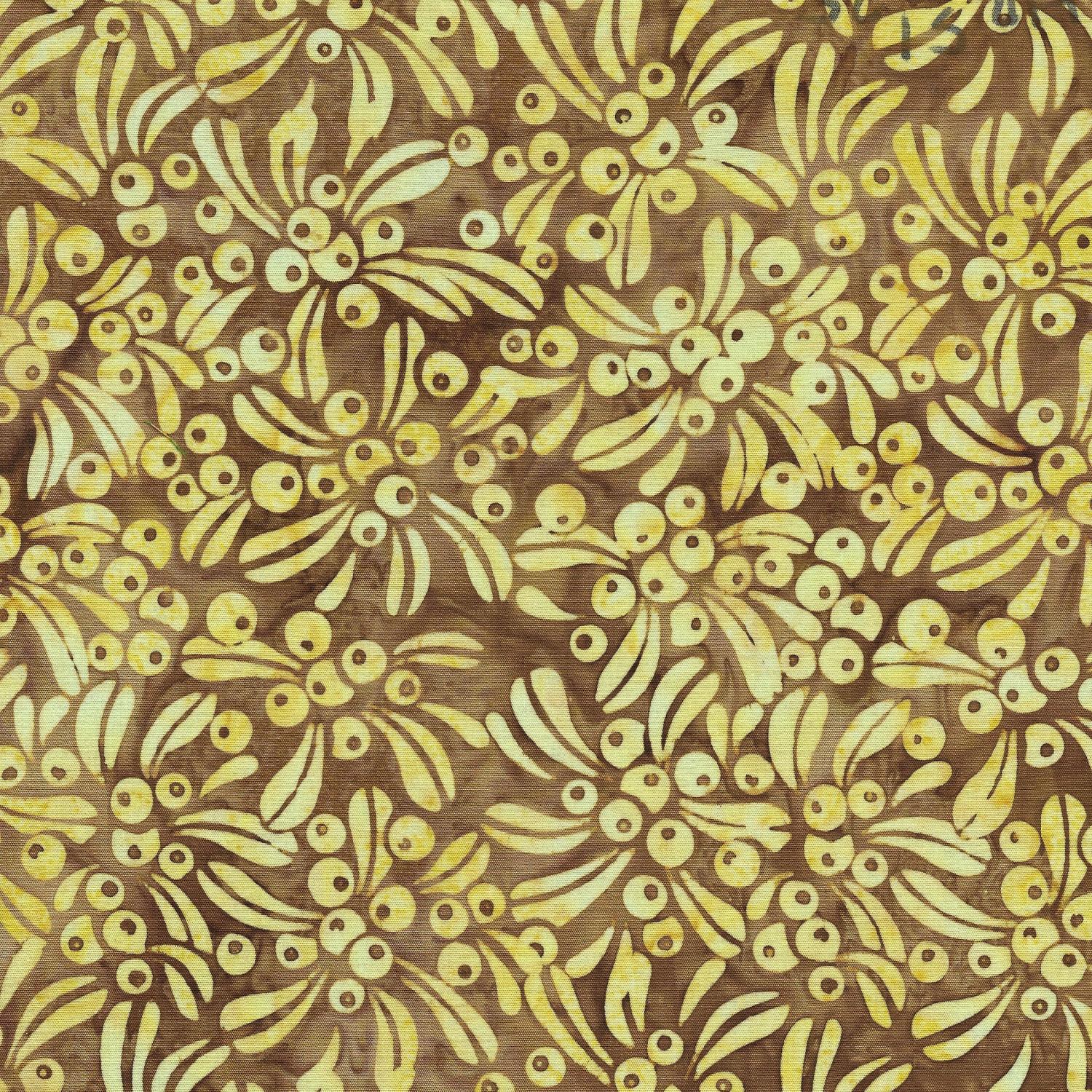 Sandalwood Gold Ochre Berries - 122225267 - Island Batik - Nebraska Quilt Company - F06717