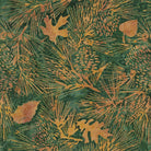 Sandalwood Green Spinach Pine Leaves Cone - 122219680 - Island Batik - Nebraska Quilt Company - F06706
