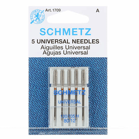 Schmetz Universal Machine Needles Size 80/12 1709 - Nebraska Quilt Company - N11514
