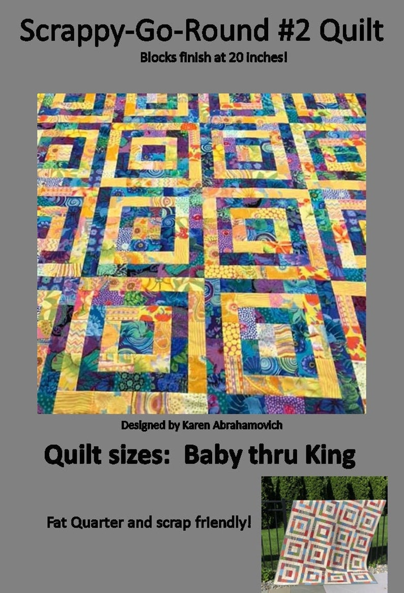 Scrappy - Go - Round 2 Pattern - Nebraska Quilt Company - PUB109569