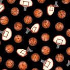 Slam Dunk Packed Basketballs and Hoops Dark - 30016 - J - QT Fabrics - Nebraska Quilt Company - F04577