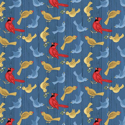 Snowman's Dream Tossed Birds - E - SNOWMANDRE E - 7046 - 78 - Studio E Fabrics - Nebraska Quilt Company - Snowman's Dream Tossed Birds - E - SNOWMANDRE E - 7046 - 78 - Studio E Fabrics