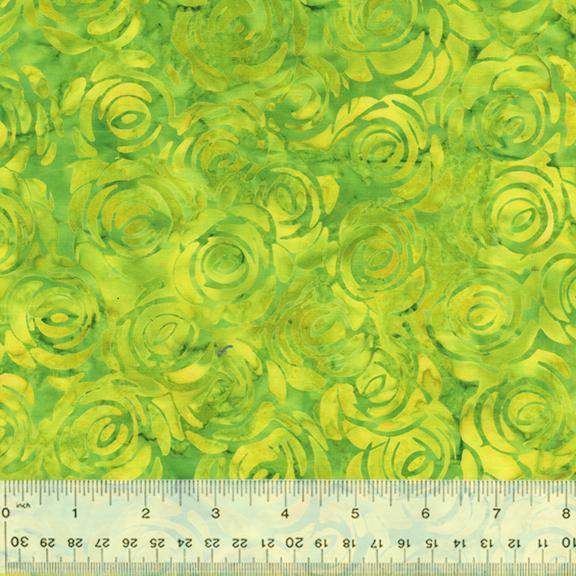 Soft Spring Batiks Rosebush Green - 3400Q - X - Windham Fabrics - Nebraska Quilt Company - F06509