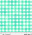 Sorbet Plaid Light Green - SORB 4985 M - P & B Textiles - Nebraska Quilt Company - F06676