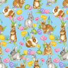 Spring is Hare Bunny Allover Blue - SPRINGISHARE - B - 3261 - 11 - Blank Quilting - Nebraska Quilt Company - F04382