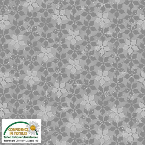 Star Sprinkle Poinsettia - 4599 - 904 - Stof Fabrics - Nebraska Quilt Company - F01316