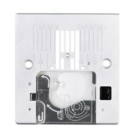 Straight Stitch Needle Plate with Inch Markings (Ambition) - Nebraska Quilt Company - Straight Stitch Needle Plate with Inch Markings (Ambition)