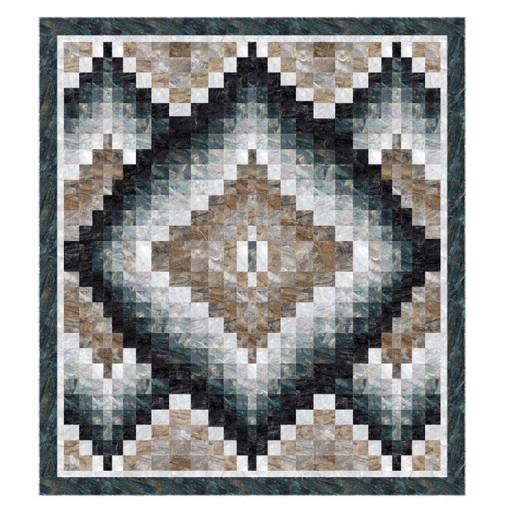 Surface Diamonds Pattern - Nebraska Quilt Company - PUB02359