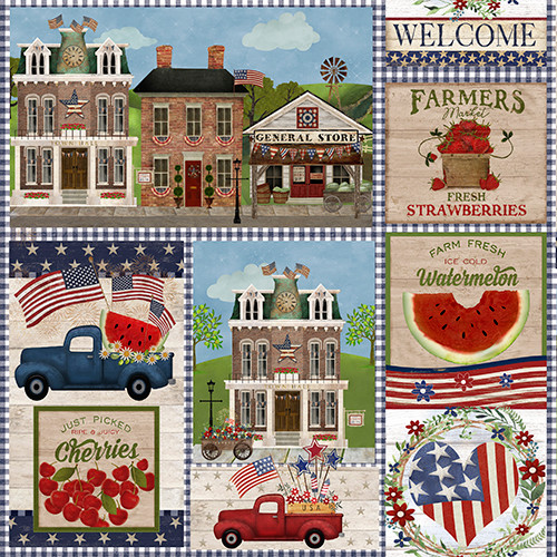 Sweet Land of Liberty Patriotic Patch - 3SWEETLANDLI - 21664 - M - 3 Wishes Fabrics - Nebraska Quilt Company - F04285