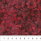 Tuscan Terrace Leaves WithFlowers Burgundy - 80953 - 29 - Banyan Batiks - Nebraska Quilt Company - F05043