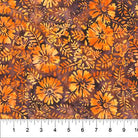 Tuscan Terrace Packed FlowersWild Orange - 80950 - 59 - Banyan Batiks - Nebraska Quilt Company - F05031