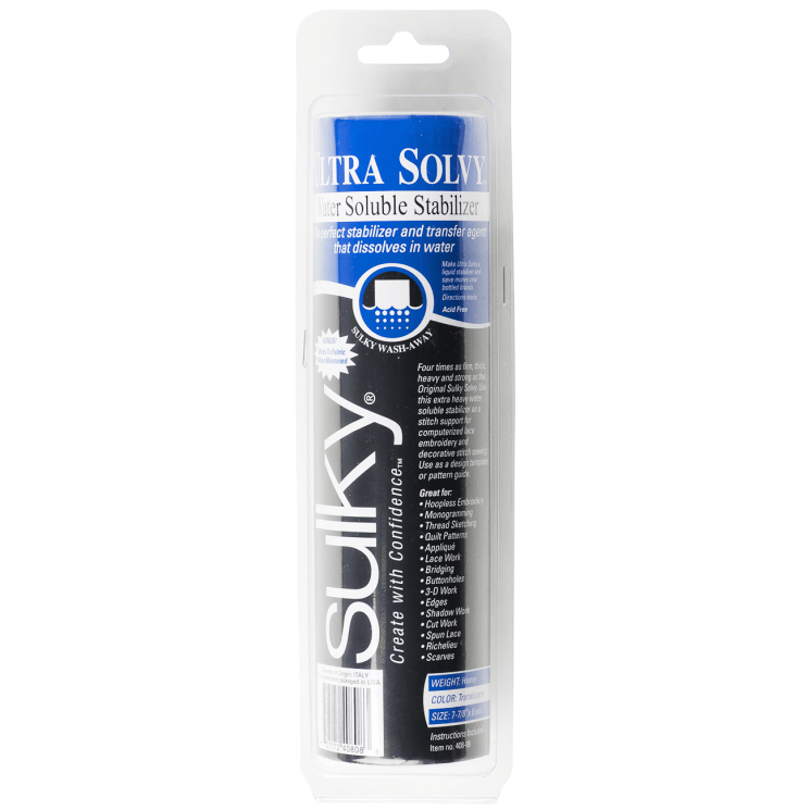 Ultra Solvy Water Soluble Stabilizer 8 x 9yds - Nebraska Quilt Company - N12366