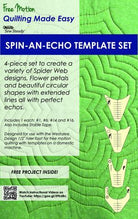 Westalee Spin - An - Echo Template Set High Shank - Nebraska Quilt Company - N14938