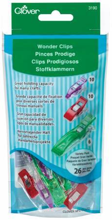 Wonder Clips Variety Pack 26 Pieces - Nebraska Quilt Company - N00001