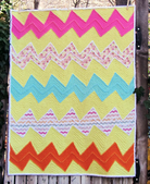 Wonky Zig - Zag Quilt Pattern 39"x52" - Nebraska Quilt Company - PUB00163