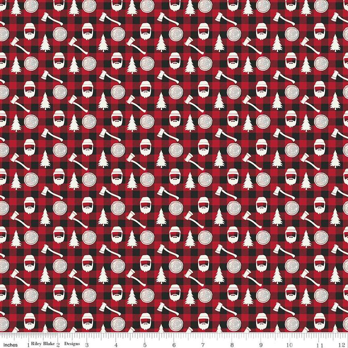 Woodsman Lumberjack Plaid Red/Black - C13764 - REDBLACK - Riley Blake Designs - Nebraska Quilt Company - F06794