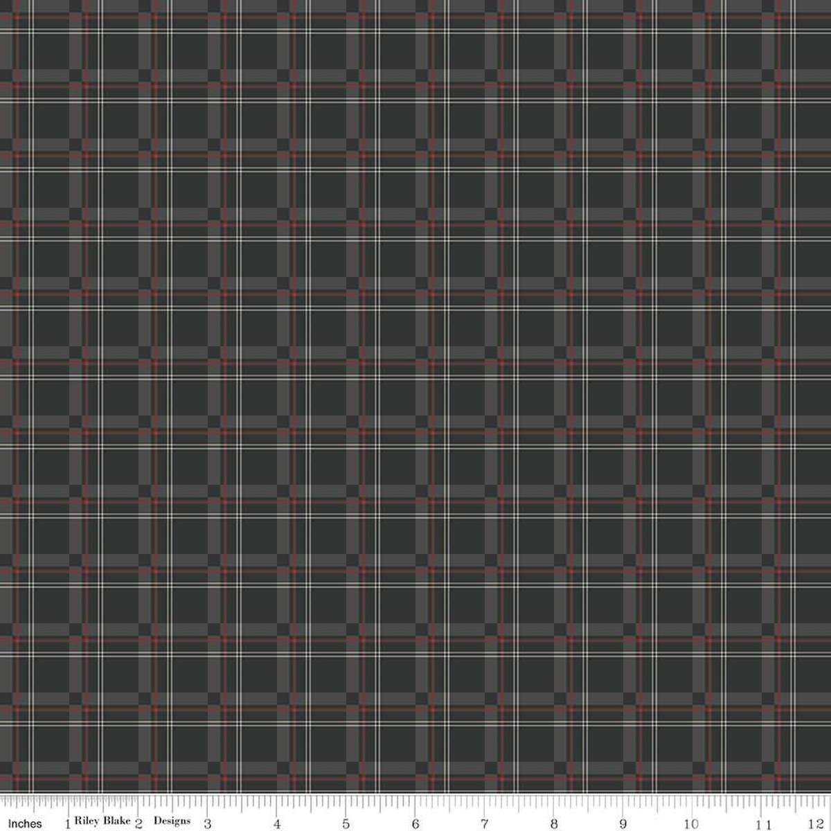 Woodsman Plaid Black - C13766 - BLACK - Riley Blake Designs - Nebraska Quilt Company - F06775