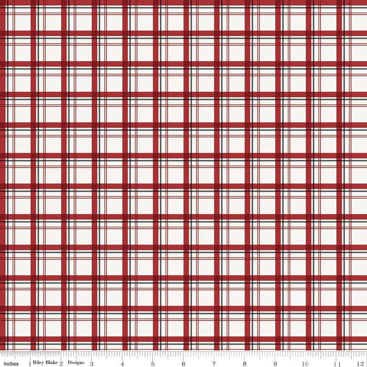 Woodsman Plaid Cream - C13766 - CREAM - Riley Blake Designs - Nebraska Quilt Company - F06773