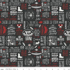 Woodsman Text Black - C13762 - BLACK - Riley Blake Designs - Nebraska Quilt Company - F06781