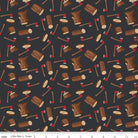 Woodsman Wood Axe Black - C13761 - BLACK - Riley Blake Designs - Nebraska Quilt Company - F06791