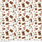Woodsman Wood Axe Cream - C13761 - CREAM - Riley Blake Designs - Nebraska Quilt Company - F06790