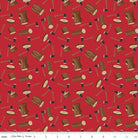 Woodsman Wood Axe Red - C13761 - RED - Riley Blake Designs - Nebraska Quilt Company - F06789