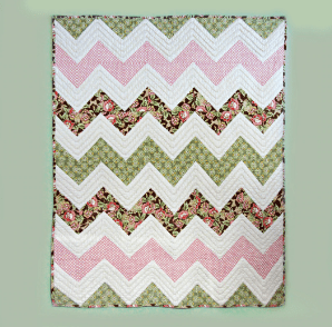 Ziggly Cheniile Quilt 48"x58" C724 - Nebraska Quilt Company - Ziggly Cheniile Quilt 48"x58" C724